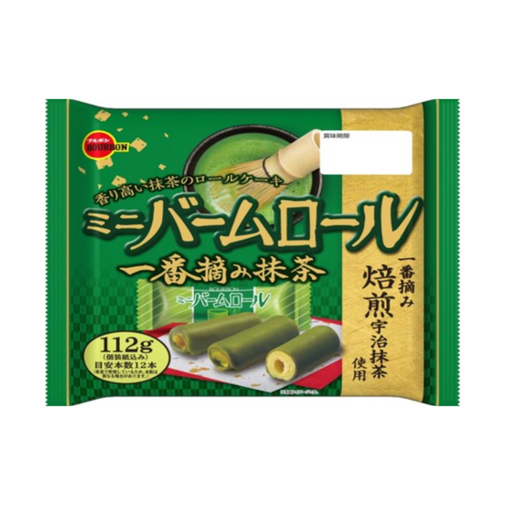 BOURBON Mini Baum Roll Matcha 107g