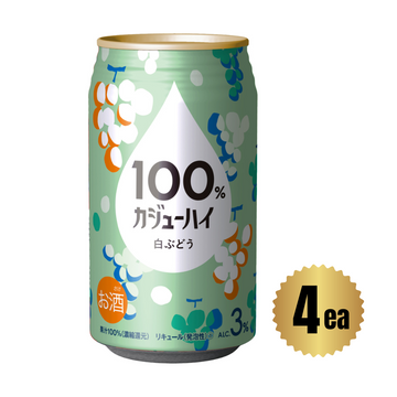 KAJU HI Shirobudo(White Grape) CHUHAI CAN 340ml x 4ea
