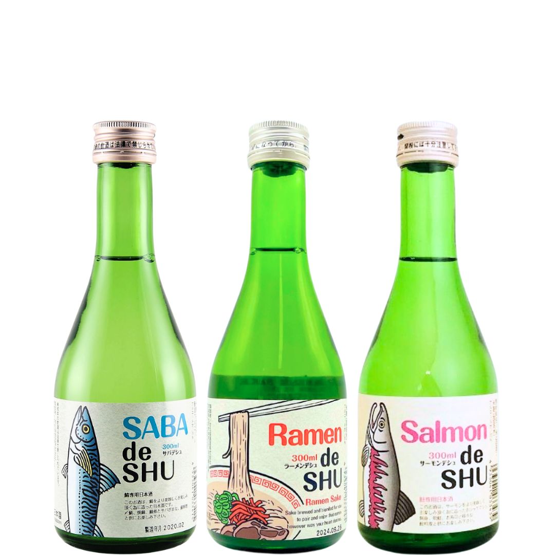 IPPIN de Shu Trio Ramen, Salmon & Saba Sake Set (300ml x 3)