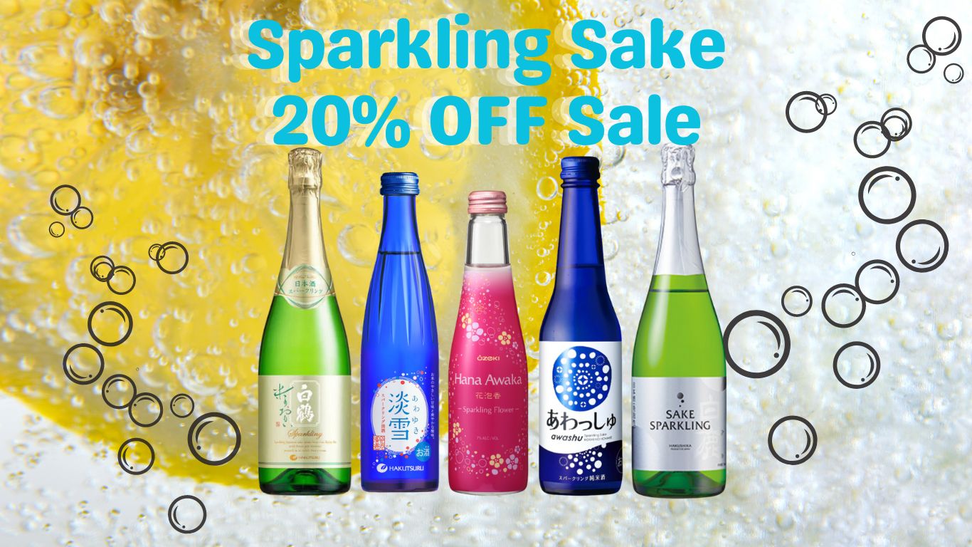 SPARKLING SAKE 20% OFF SALE