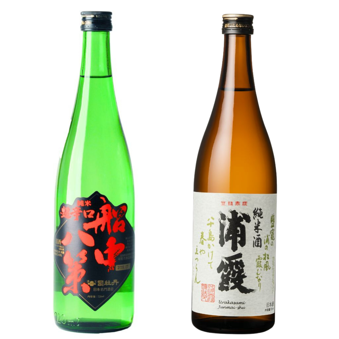 Dry Sake Set A : 2 bottles with gift box