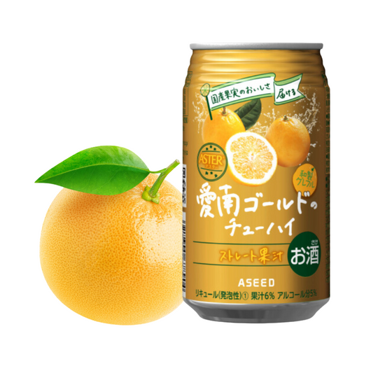 ASTER Ainan Gold (Grape Fruit) Chuhai 350ml x 4 + Yamanashi Sumomo 350ml x 1