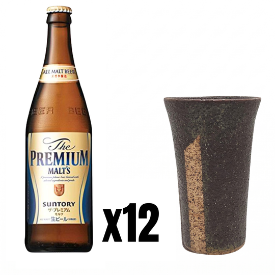 SUNTORY Premium Malt's 500ml X 12ea + FREE BEER TUMBLER