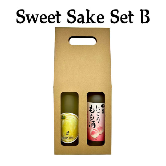 Sweet Sake Set B 2 bottles with gift box